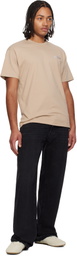 Givenchy Beige 'GIVENCHY Paris' Gros Grain T-shirt