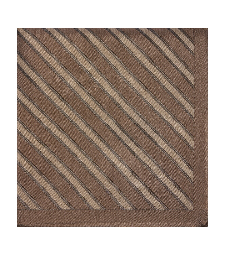 Photo: Brunello Cucinelli Striped silk pocket square