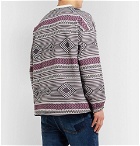 Remi Relief - Jacquard-Knit Sweatshirt - Purple