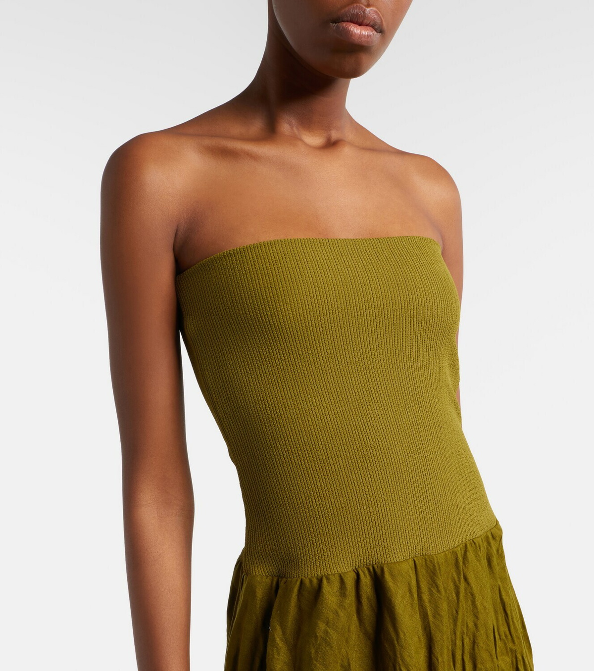 Johanna Ortiz Linen-blend maxi skirt
