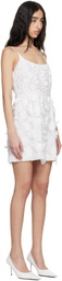 Anna Sui White 3-D Minidress