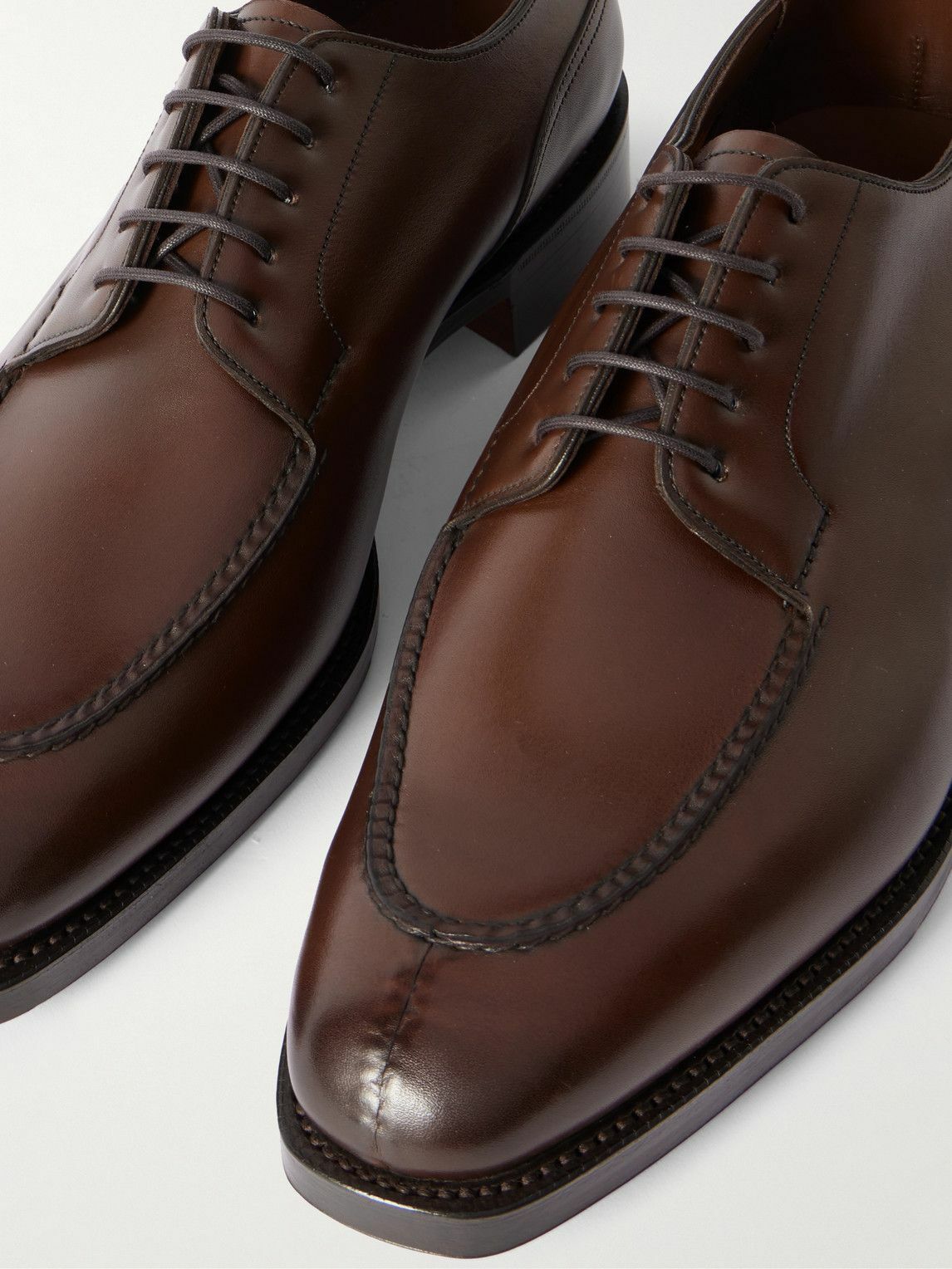 Edward Green - Dover Leather Derby Shoes - Brown