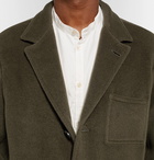 Massimo Alba - Unstructured Fleece Wool and Mohair-Blend Blazer - Men - Green