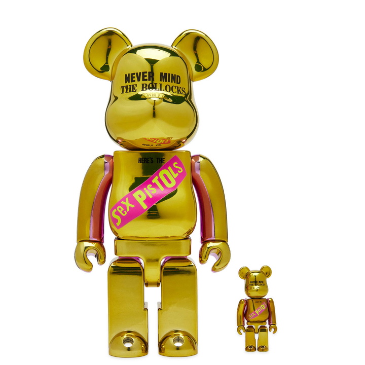 Photo: Medicom Sex Pistols Never Mind The Bollocks Chrome Be@rbrick 