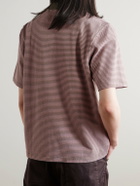 Corridor - Striped Cotton-Piqué Polo Shirt - Pink