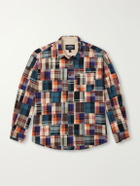 FrizmWORKS - Patchwork Checked Cotton Shirt - Multi