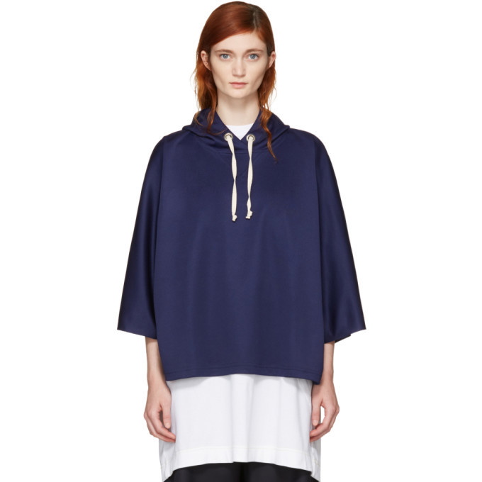 Photo: Maison Margiela Navy Cape Hoodie