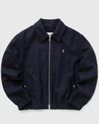 Ami Paris Ami De Coeur Zipped Jacket Blue - Mens - Bomber Jackets/Overshirts