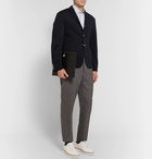 Thom Browne - Midnight-Blue Unstructured Wool Blazer - Men - Midnight blue