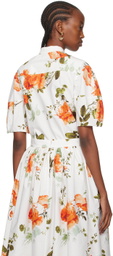 Erdem White Volume Blouse