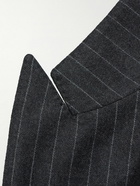 TOM FORD - Shelton Pinstriped Wool Suit Jacket - Gray