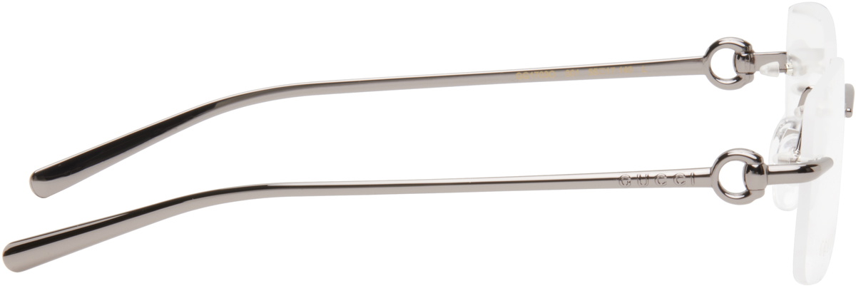 Gucci Silver Horsebit Glasses