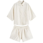 Deiji Studios Women's Linen Stripe 03 Set in Linen Story Stripe