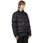 C2H4 Black Down Loom Puffer Jacket