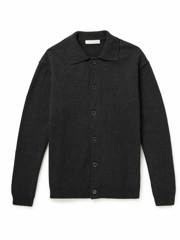Photo: mfpen - Formal Recycled Cotton-Blend Cardigan - Black