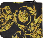 Versace Jeans Couture Black & Yellow Regalia Baroque Zip Wallet