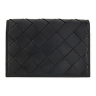 Bottega Veneta Black Intrecciato Small Card Holder