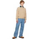 Dries Van Noten Tan Suede Clog Loafers
