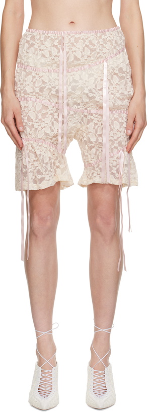 Photo: Yuhan Wang Off-White Floral Shorts