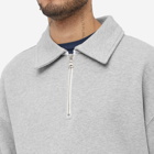 Uniform Bridge Men's Half Zip Sweat in 8% Melange