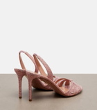 Aquazzura Tati canvas slingback sandals