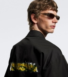Balenciaga Logo oval sunglasses