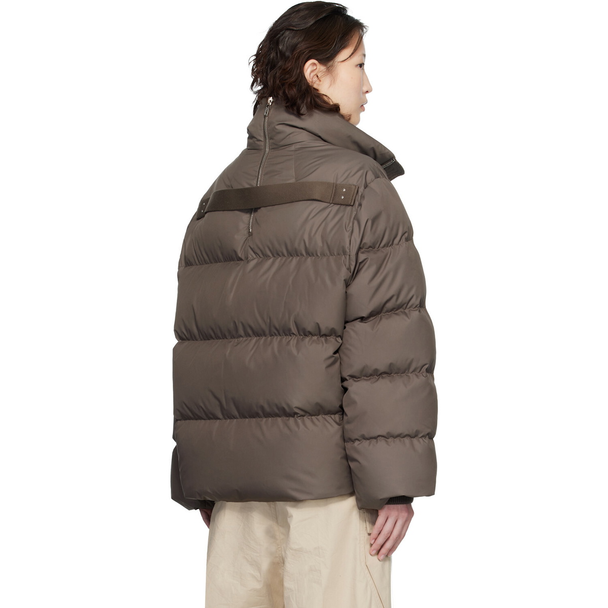 Rick Owens Moncler + Rick Owens Taupe Cyclopic Down Jacket