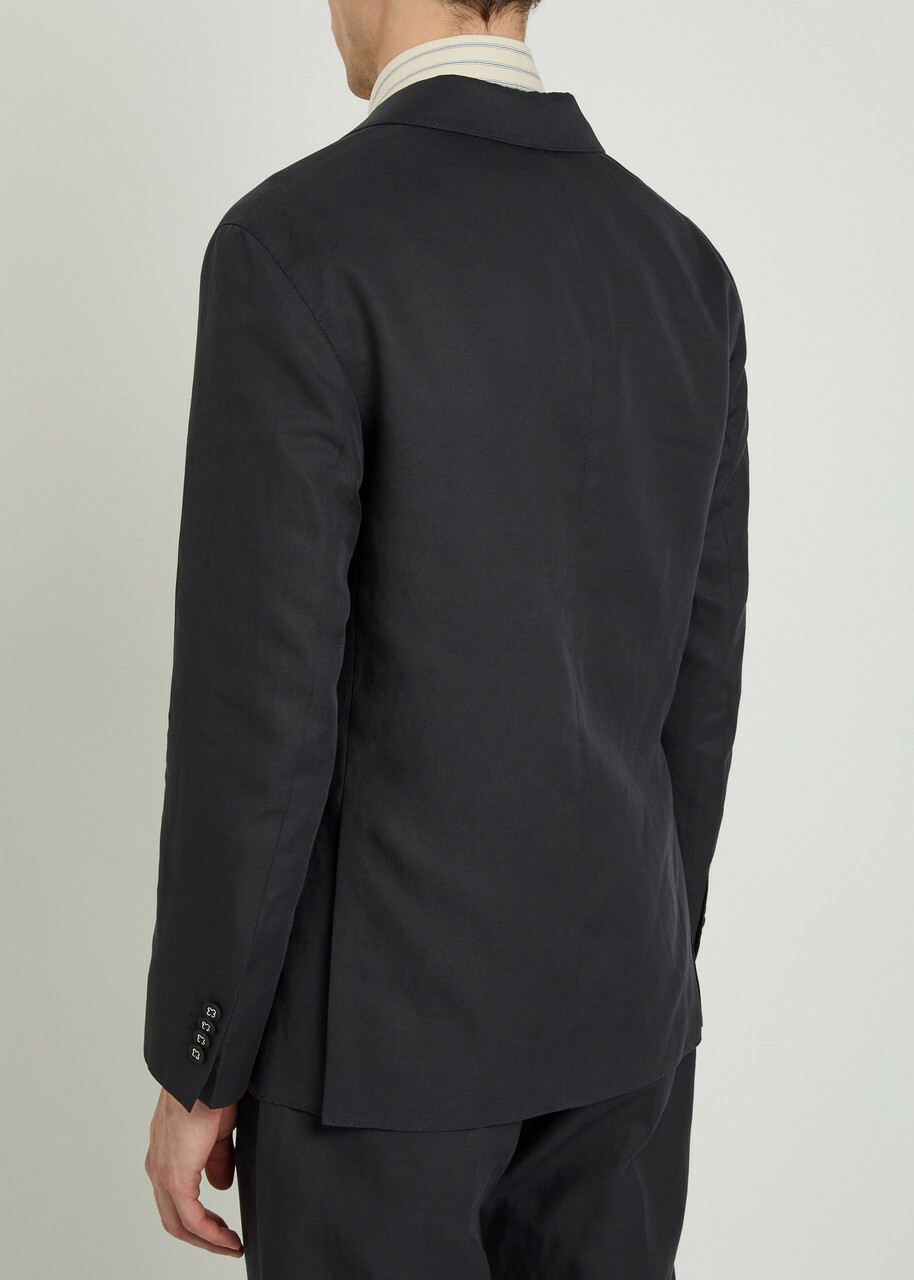 Officine Générale Michel Single-breasted Blazer Navy