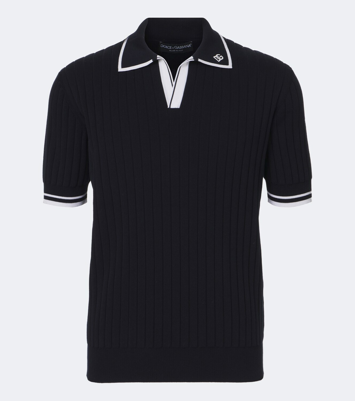 Dolce&Gabbana Embroidered cotton polo shirt