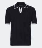 Dolce&Gabbana Embroidered cotton polo shirt