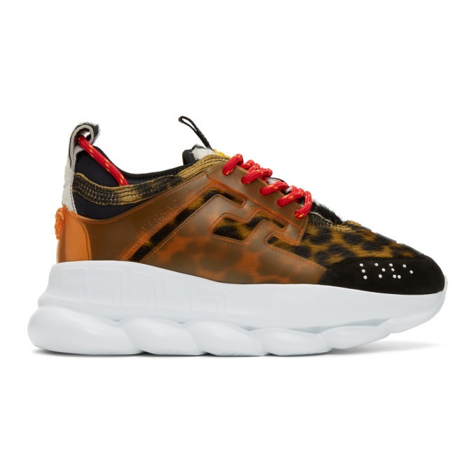 Photo: Versace Multicolor Animalier Chain Reaction Sneakers