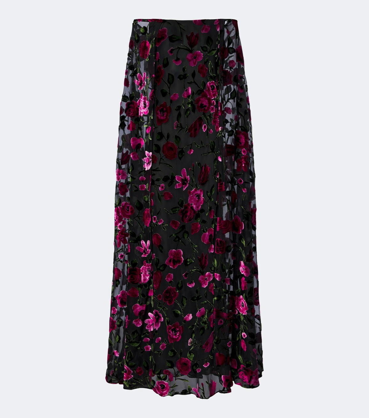 Rodarte Caped floral devoré velvet gown