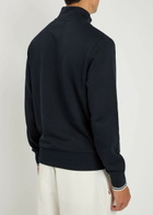 Fred Perry Half-zip Cotton Sweatshirt Navy