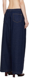 Cordera Blue Curved Baggy Jeans