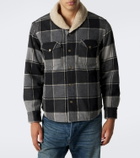 RRL Padded plaid cotton twill overshirt