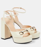 Gucci Horsebit leather platform sandals