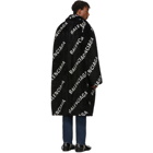 Balenciaga Black Faux-Fur Big Fit Car Coat