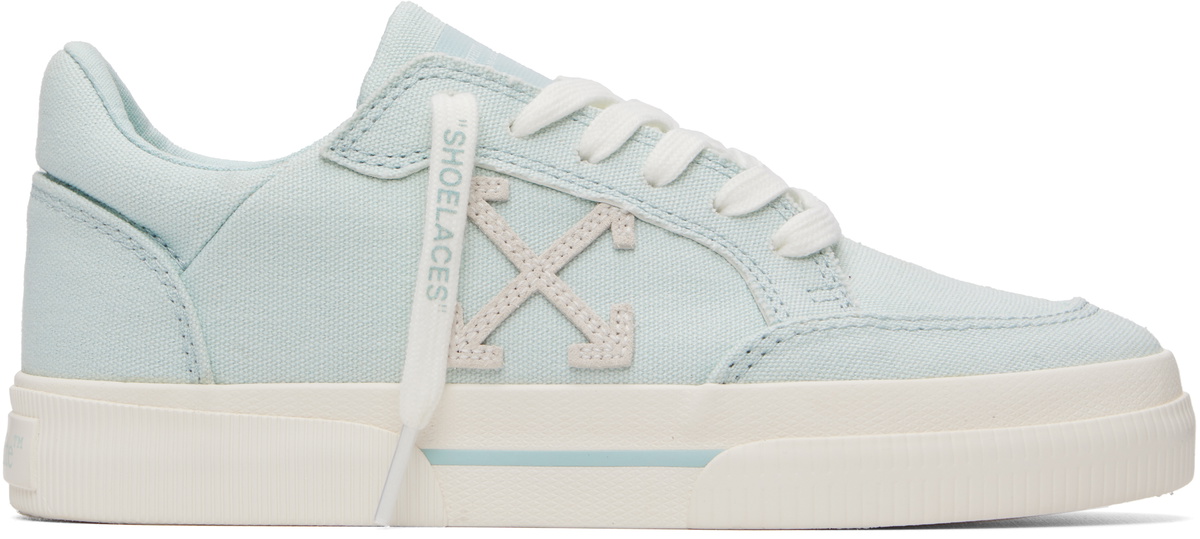 Off-White Blue Vulcanized Low Sneakers