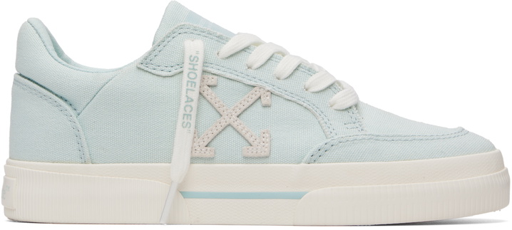 Photo: Off-White Blue Vulcanized Low Sneakers