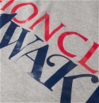 Moncler Genius - Awake NY 2 Moncler 1952 Logo-Print Loopback Cotton-Jersey Hoodie - Gray