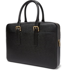 Thom Browne - Pebble-Grain Leather Briefcase - Black