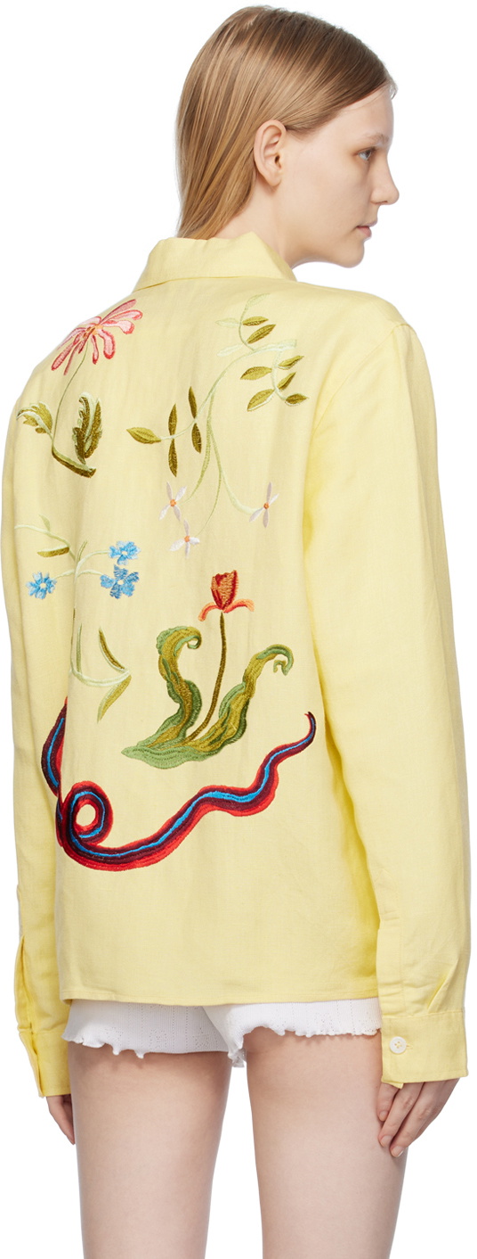 Sky High Farm Workwear Yellow Garden Shirt