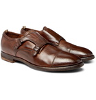 Officine Creative - Princeton Burnished-Leather Monk-Strap Shoes - Men - Dark brown