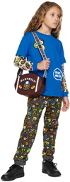 BAPE Kids Blue Baby Milo Mixed Fruit Long Sleeve T-Shirt