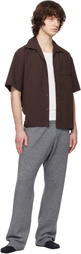 Entire Studios Brown Pajama Shirt