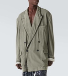 Dries Van Noten Oversized wool-blend blazer