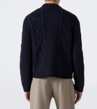 Saint Laurent Cable-knit wool cardigan