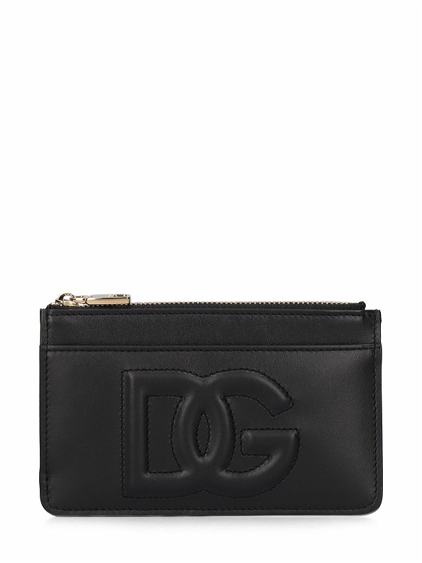 Photo: DOLCE & GABBANA - Dg Logo Smooth Leather Card Holder