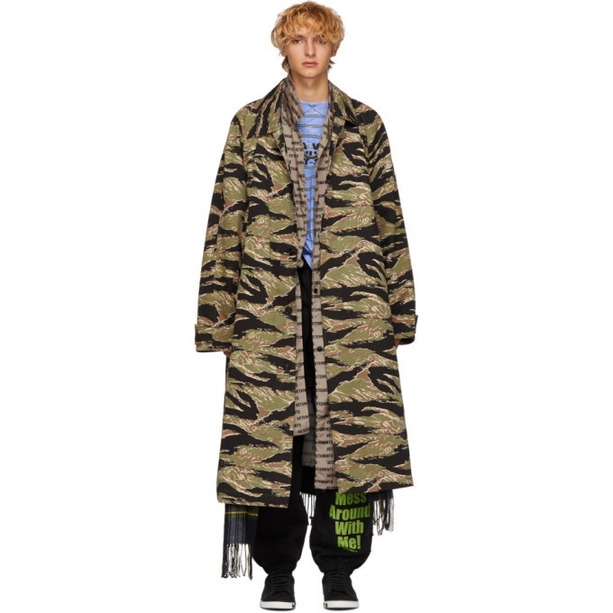 Photo: Vetements Green Camo Trench Coat