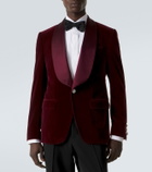 Dolce&Gabbana Cotton-blend velvet tuxedo jacket